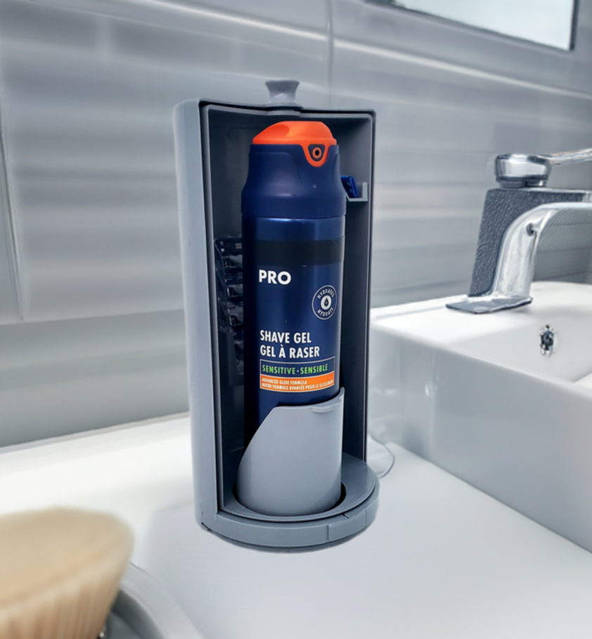 Shaving Kit Caddy Organizer Gray w/o trim