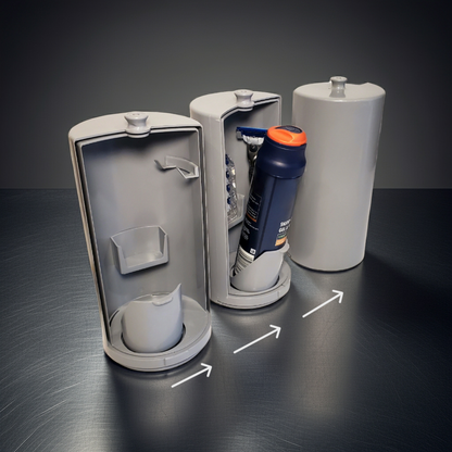 Shaving Kit Caddy Organizer - Gray w/o trim